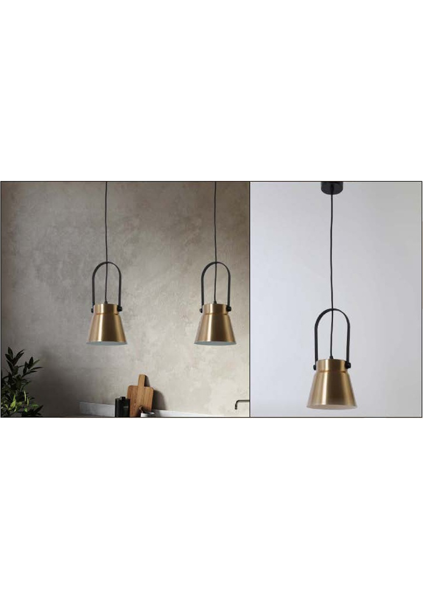 Beyond Lights - Brass Pendant Lamp- GL